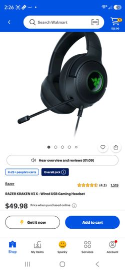 Razer Kraken V3 X Wired USB Gaming Headset