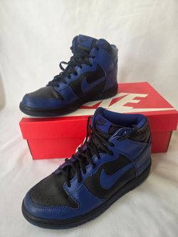 Nike dunk high black old royal blue