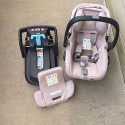 Uppababy Infant Car seat With Base Pink