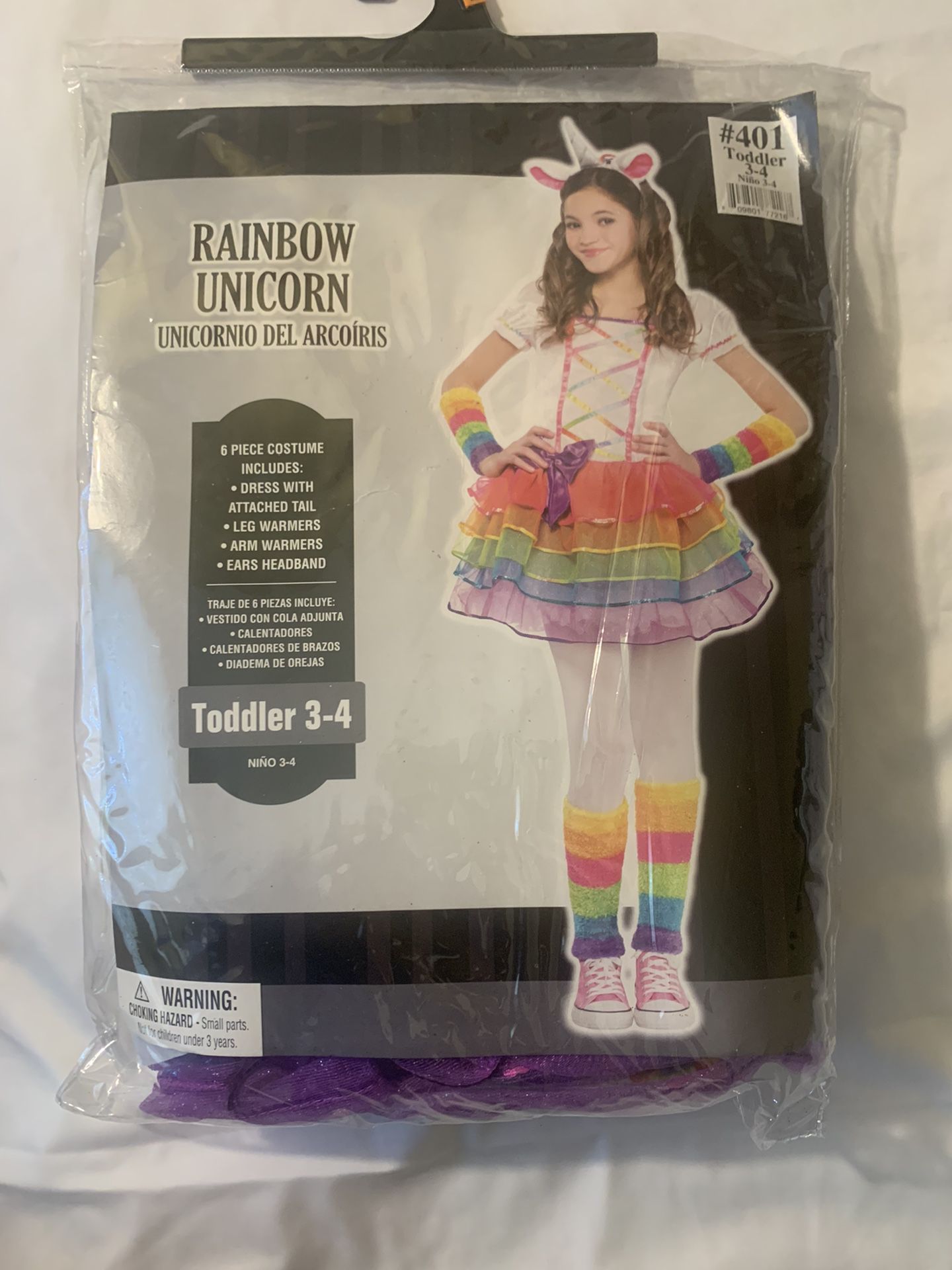 Rainbow Unicorn Costume ( Toddler 3-4)
