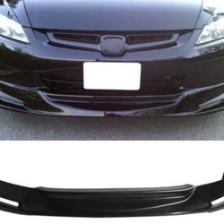 Fits 03-05 Honda Accord Sedan 4Door Mugen Style Front Bumper Lip Spoiler PU