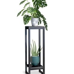 3 Ft Tall Metal Plant Stand 2 Tier Rack, New