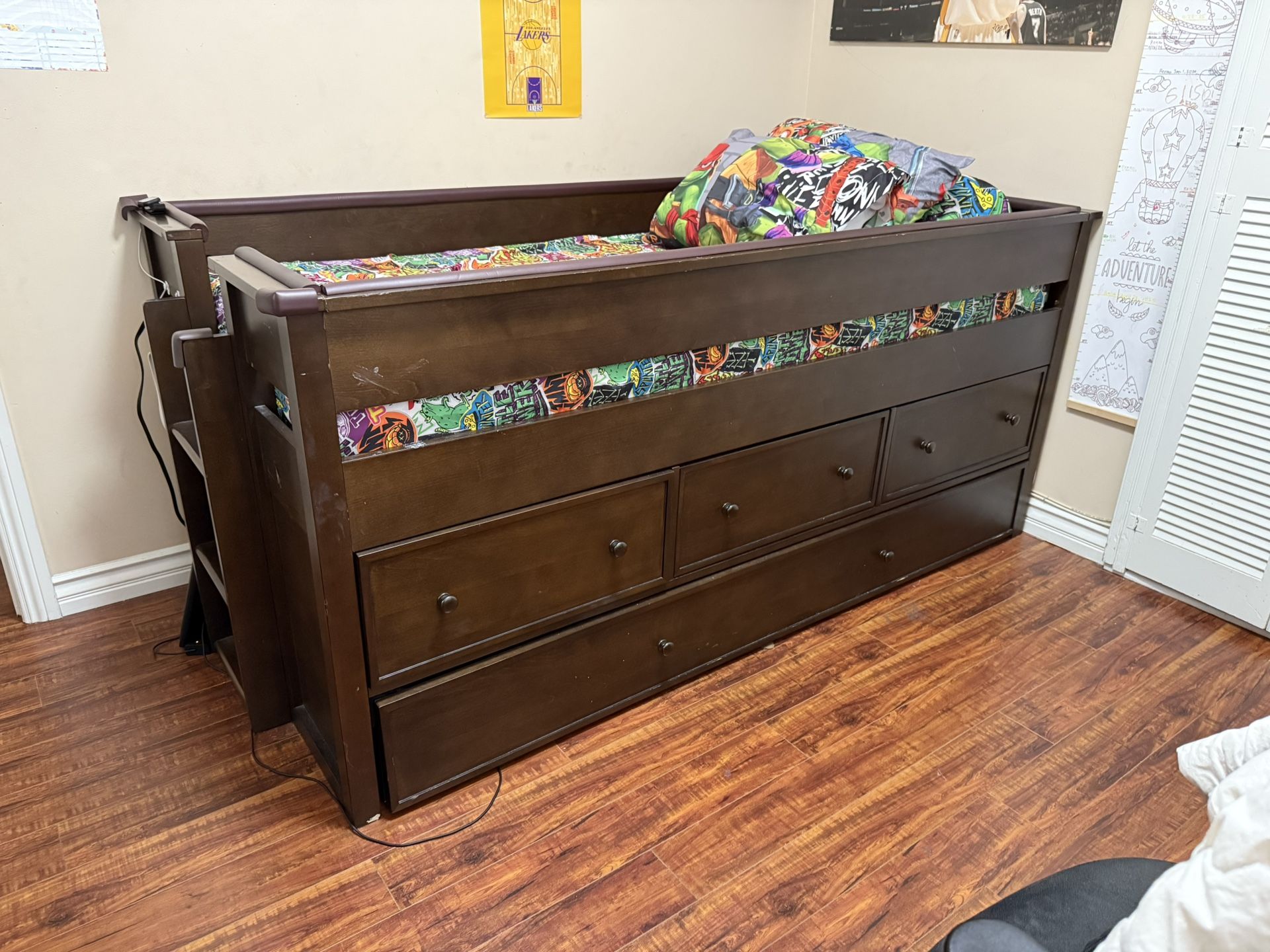 Pottery Barn Elliot Captains Kids Bed with Trundle and Storage