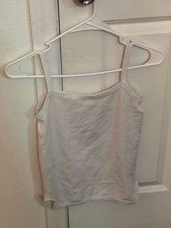 White Spaghetti Strap Cami Tank Top