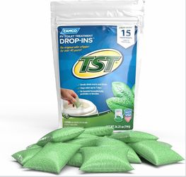 Camco TST RV Toilet Treatment Drop-ins - Control unwanted odors (5-pack bundle)