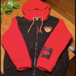 Kansas City Chiefs Fleece Hoodie- NFL Team Apparel Official- Size Large- Zipper Jacket- **NEW** Excellent Condition!!