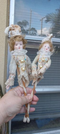 Antique Arlequine Dolls