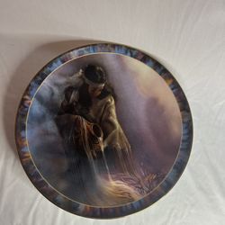 Native American Art Plate – Spirit Water / Plato decorativo nativo – Agua espiritual