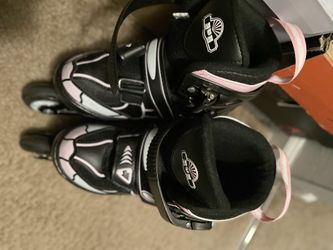 Hikole Inline Skate for Girls Boys Kids and Adult Women Adjustable Blades Roller Skates with Light Up Wheels for Indoor Outdoor Youth in Line Skating 