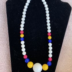 Beads Necklace 19 1/2”
