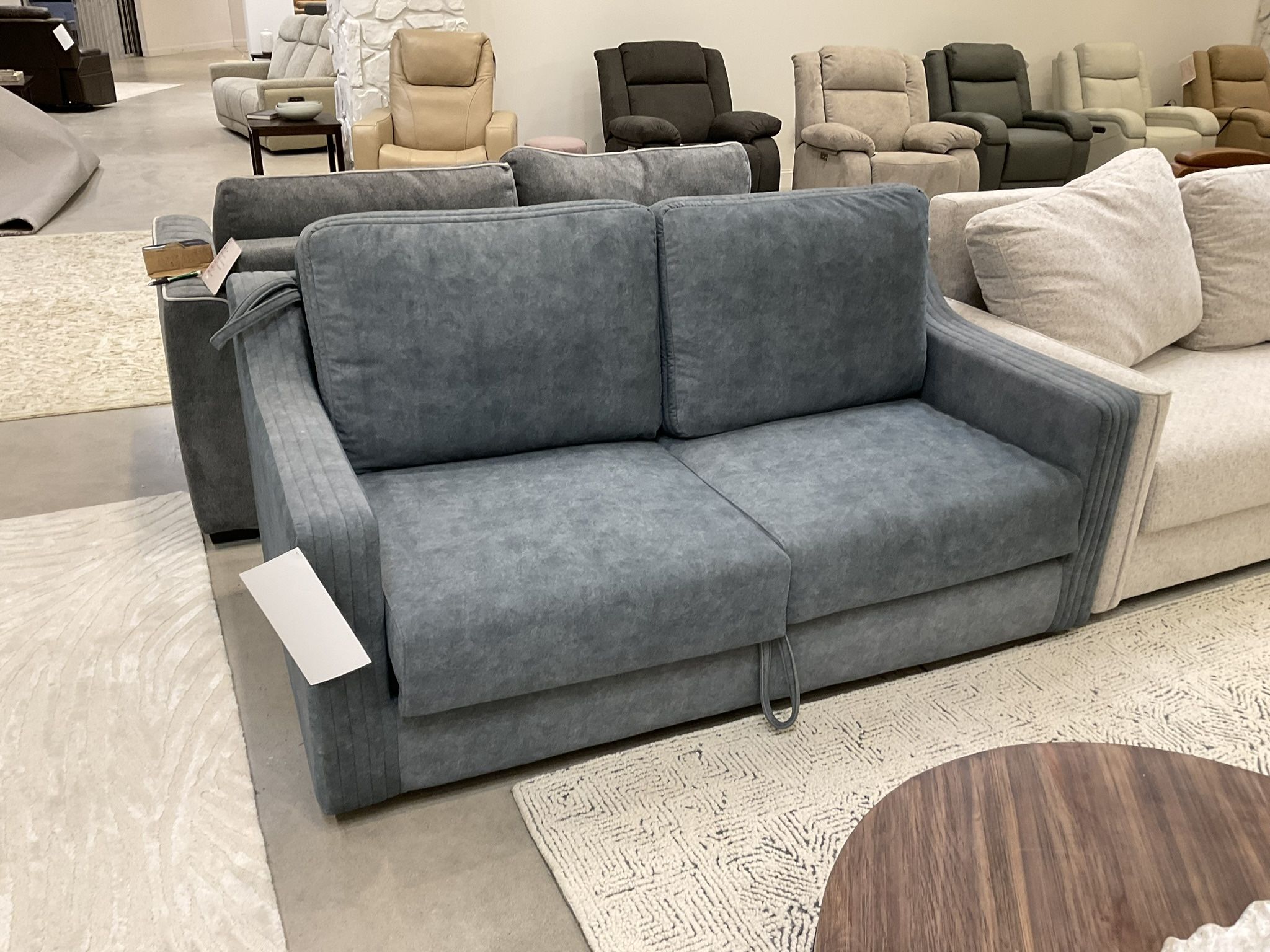 New Queen size double sleeper Sofa fabric upholstered by Nisco