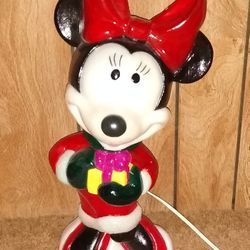 Vintage Cute Lighted Christmas 🎄 Decoration Minnie Mouse!