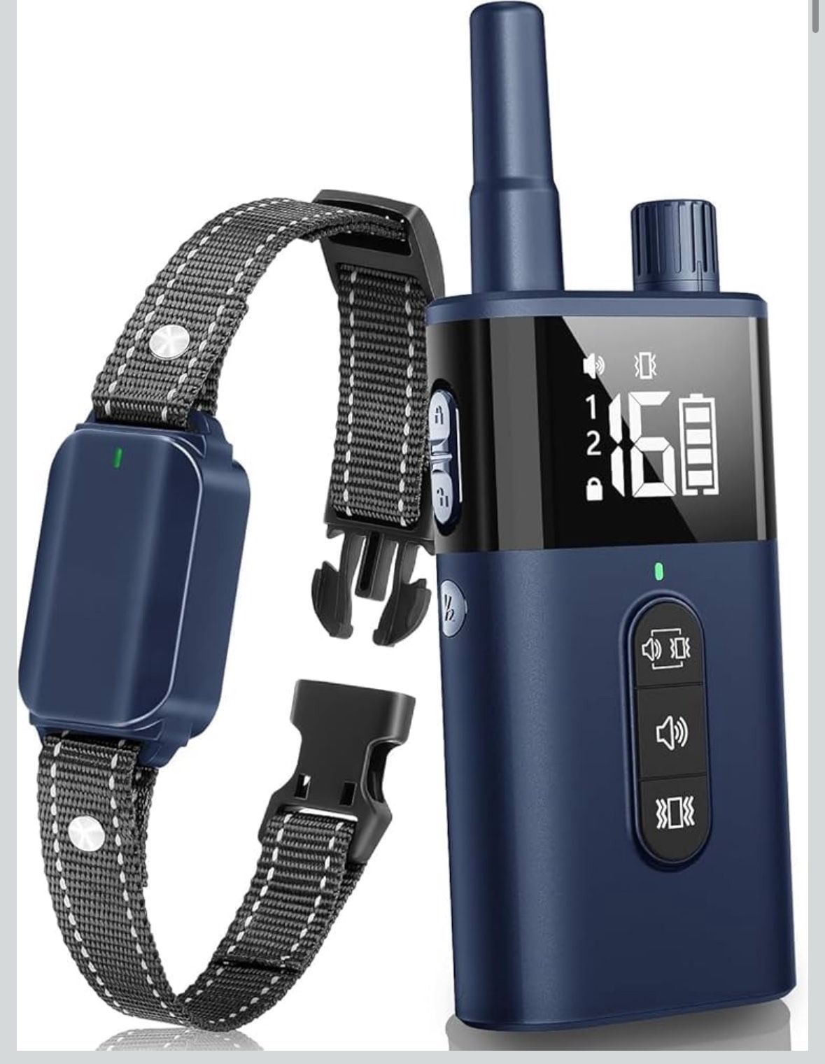 No Shock Dog Training Collar with Remote, Beep and Vibrate Only