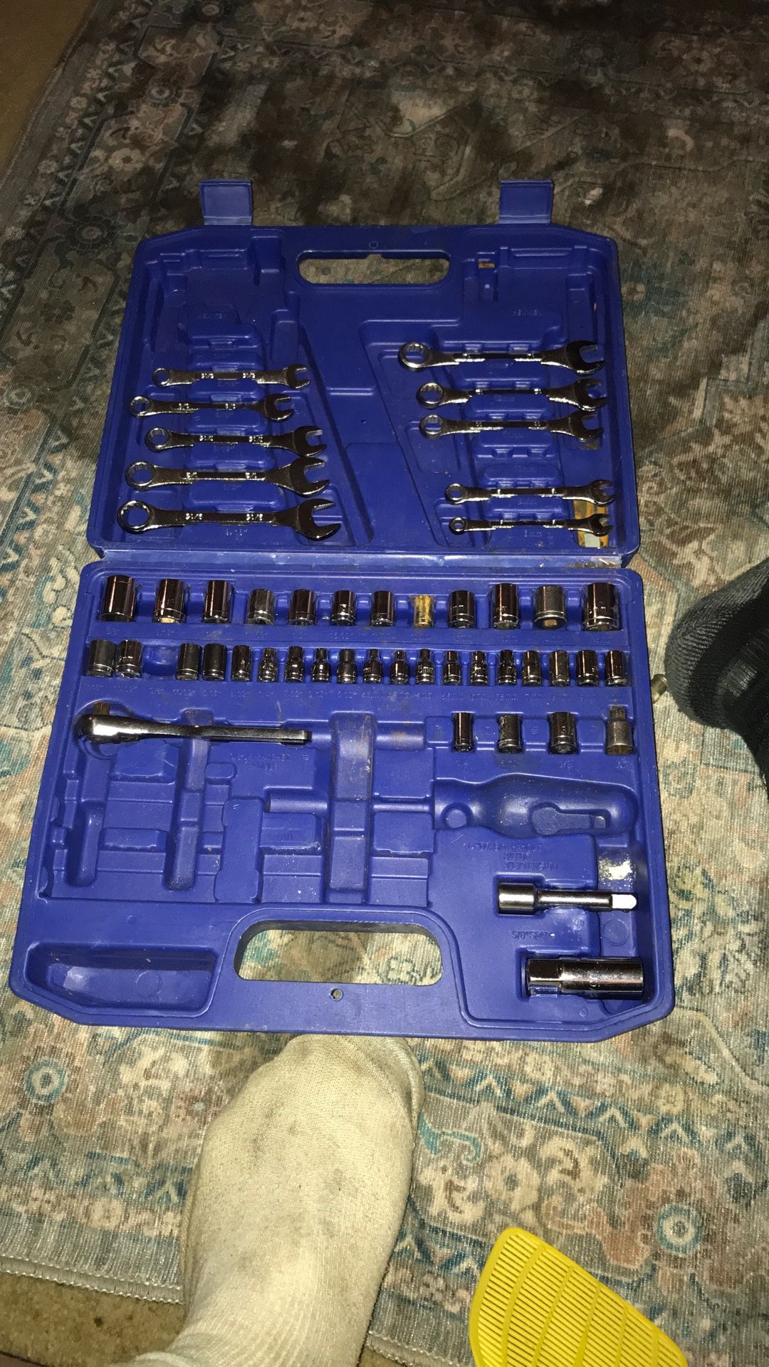 Tool Set With Sockets And Wrenches