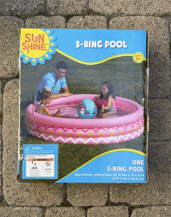 NEW IN-BOX Sunshine 3-Ring Pool