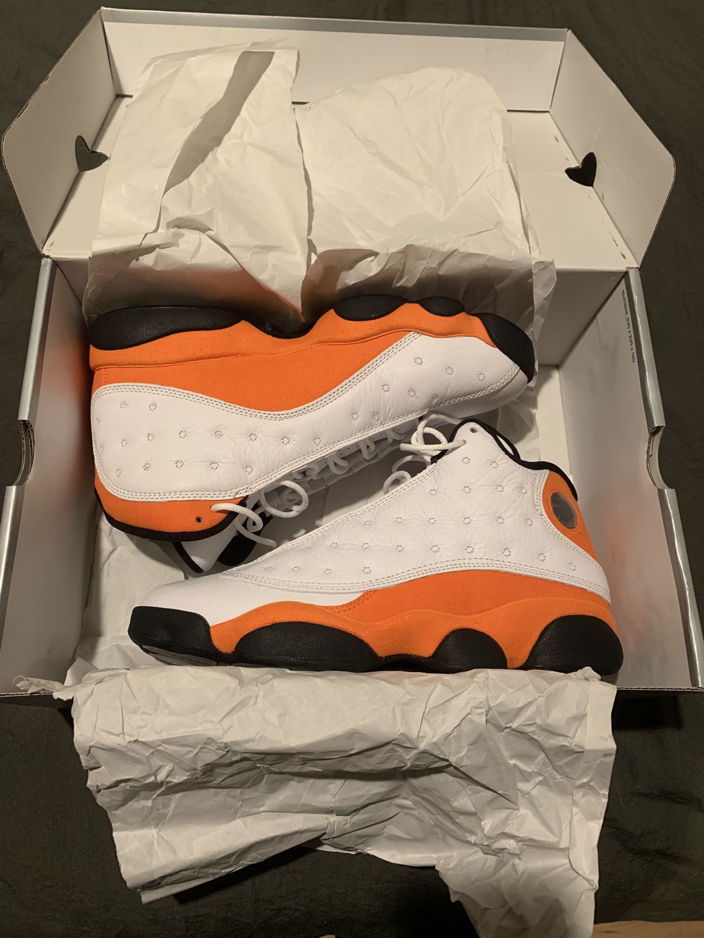 JORDAN 13 STARFISH. BRAND NEW UNWORN WITH BOX. SIZE 7.5