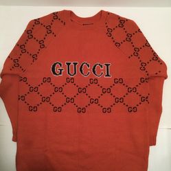Sweater Orange Gucci Spell out ( Sold Individually) 