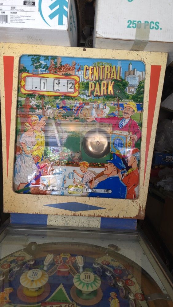 Gottlieb’s Central Park is a classic 1960’s pinball machine