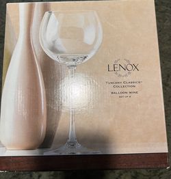 4 Lenox Tuscany Classics, Balloon, Wine Glasses