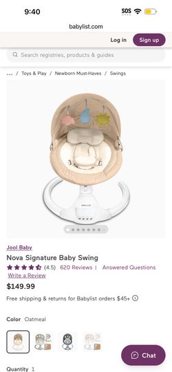 Nova Signature Baby Swing