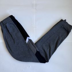 RBX Kids Classic Warmup Sweats Fleece Workout Pants Gray/Black Large