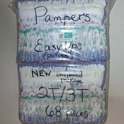 NEW unopened package of 68 Pampers Pull-ups 2T/3T $20 FIRM
