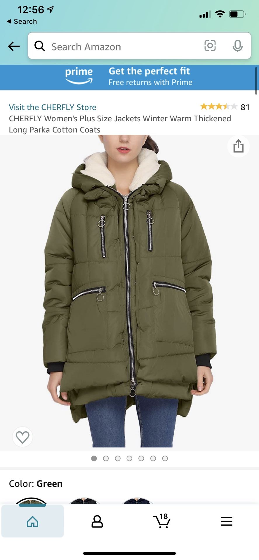 Women’s Cherfly Oversized Parka Medium