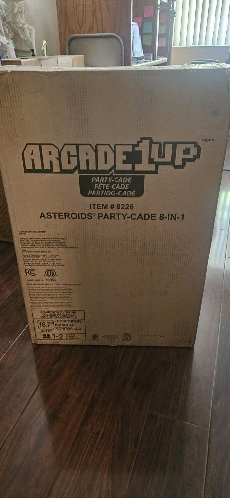 Arcade1Up Asteroids Partycade 8 In 1