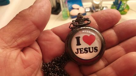 I love Jesus Mini pocket watch