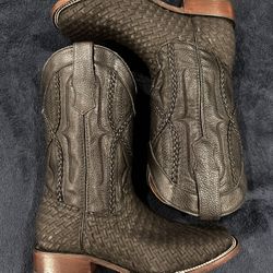 Artisanal Black Leather Boots Size 7/5 Usa