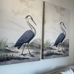 Art Work  Blue Heron Bird