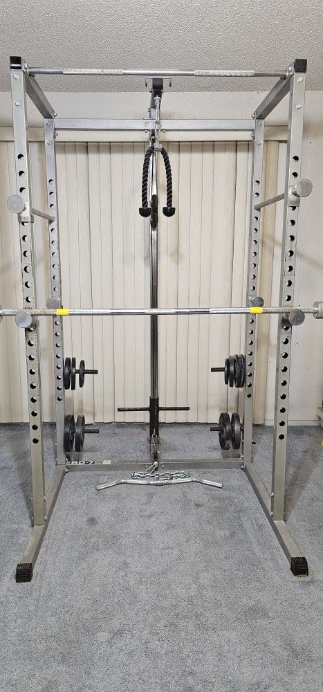 Valor Bd-7 Squat Rack With Lat Pull-down Attachment