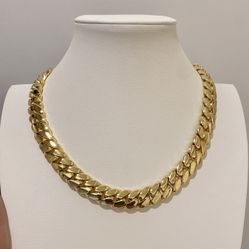 Cuban Link 14k Gold Plated