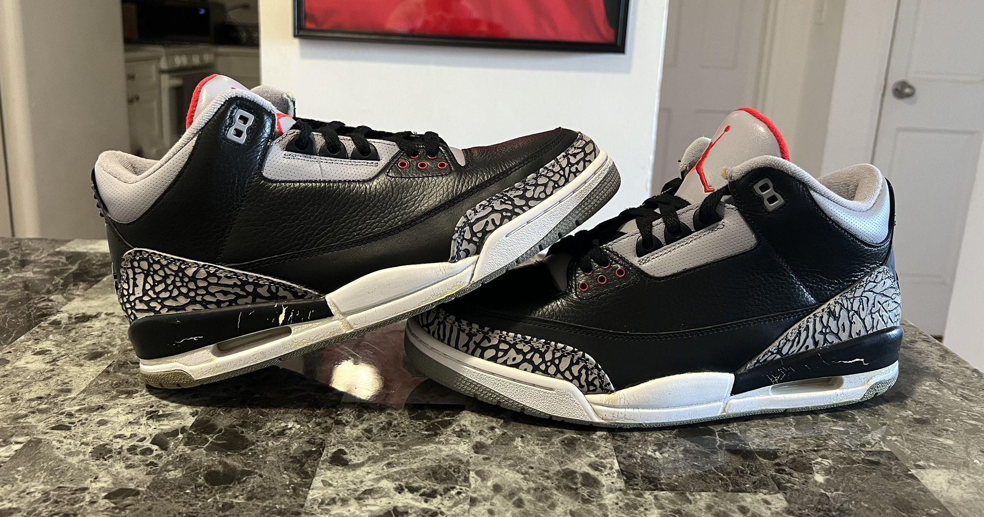 Jordan 3 black cement cheap 2008