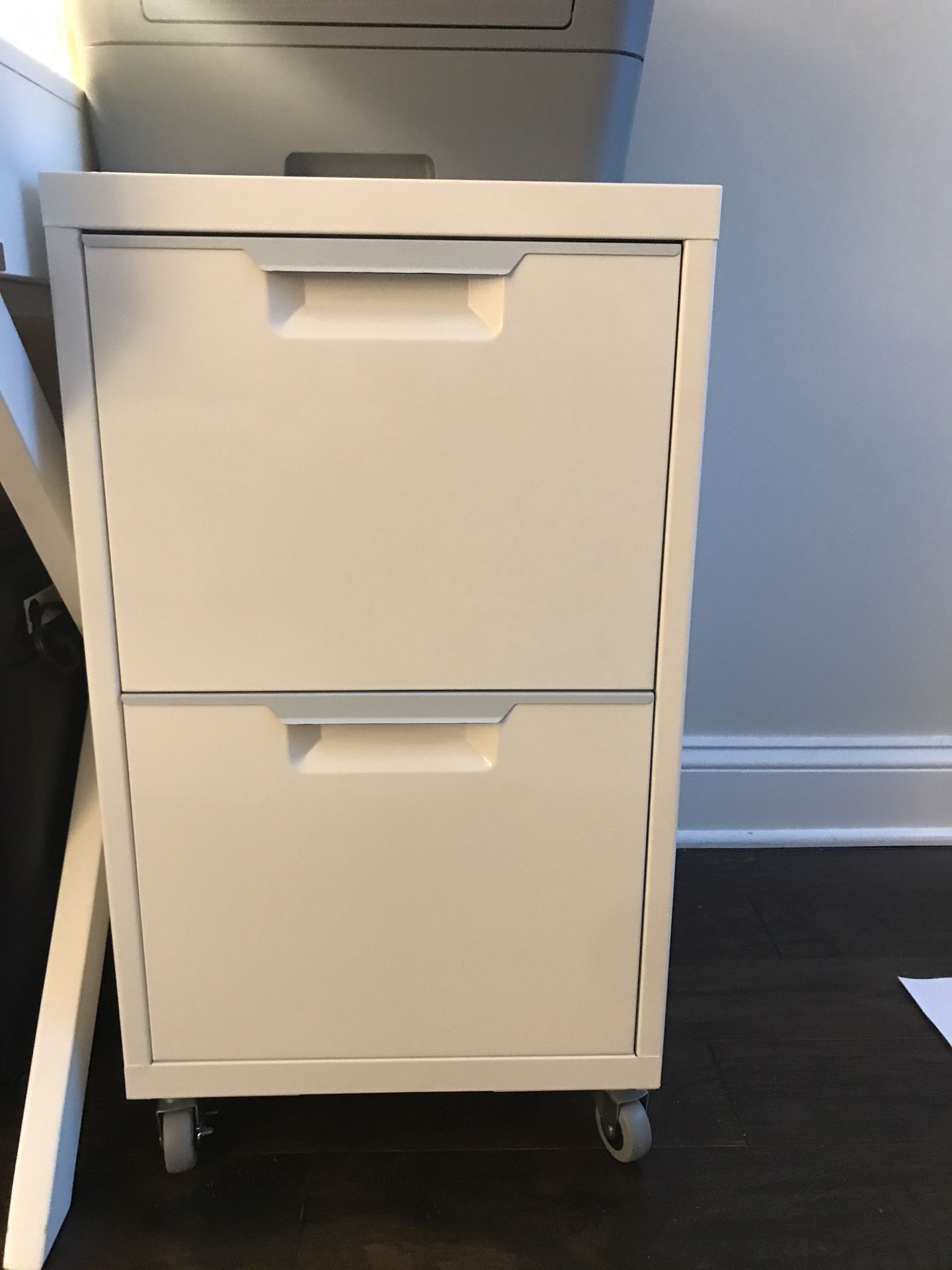White file cabinet