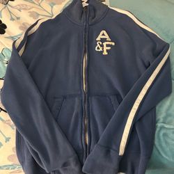 Abercrombie & Fitch Blue Zip-Up Track Jacket