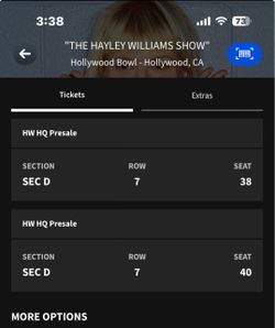 Hayley Williams Show Concert Tickets 10/6