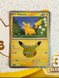 Pikachu #45 Pokemon TCG 30th Celebration Anniversary