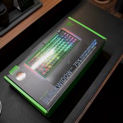 Open Box/New - Razer Phantom Green Edition - Black Widow V4 75