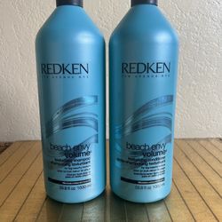 NEW X2 Redkin beach, envy volume shampoo and conditioner 1000 ML 