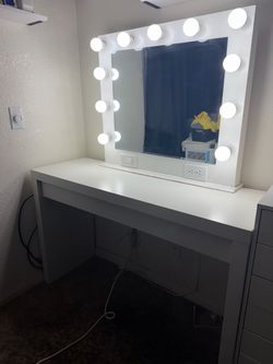 White vanity