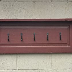 Primative Shelf With Hooks
