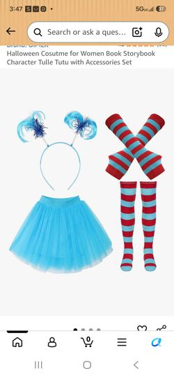 Dr. Seuss, thing 1 women's Outfit size L