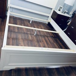 Bed Frame Only Queen Size Real Wood