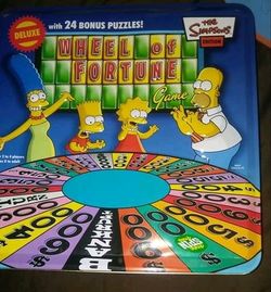 The Simpsons Wheel of Fortune game