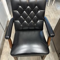 Cushioned Leather Chair-minor Blemishes