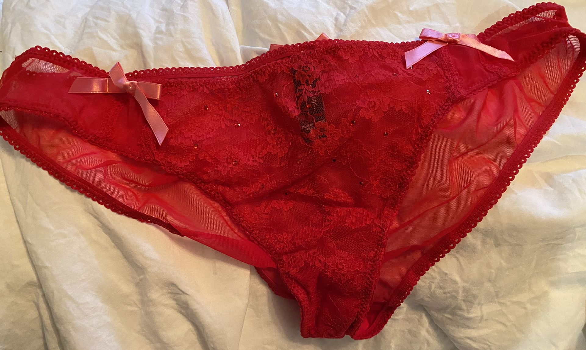 Sheer Red Panties