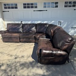 Designer, Leather Sectional 