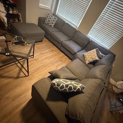 Sectional with Ottoman