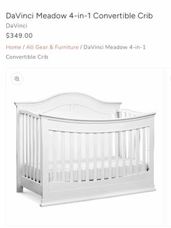 4-in-1 DaVinci Meadow Convertible Crib